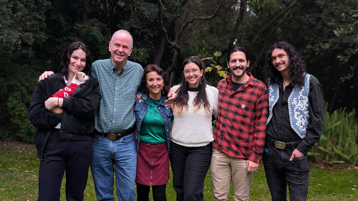 Jerry Ingersoll with his family in Corvallis, 2025.